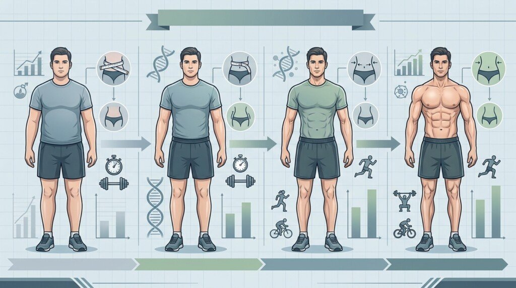 Timeline of body recomposition
