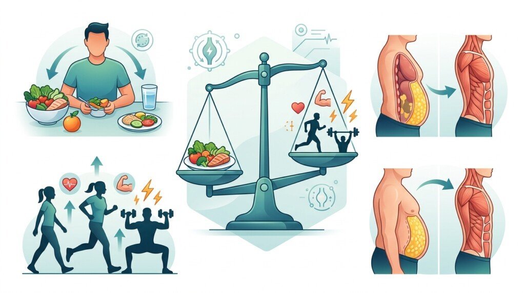 How calorie deficit affects weight loss