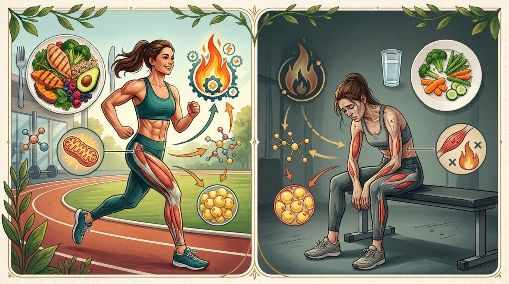 Healthy calorie deficit supports fat burning