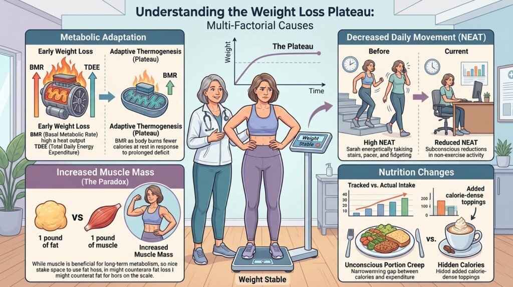 Factors causing a weight loss plateau