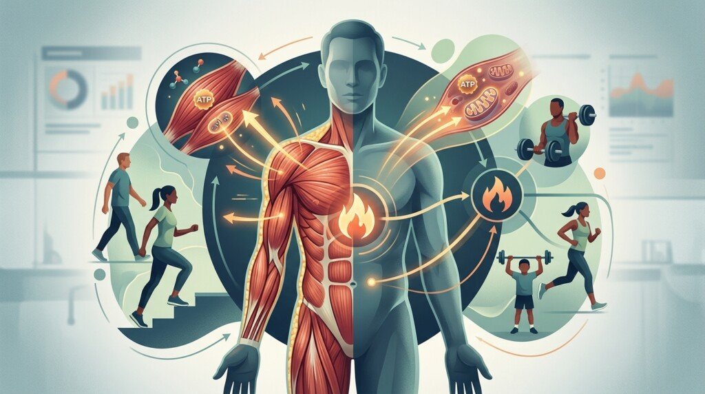 Metabolism vs Metabolic Rate showing factors affecting calorie expenditure