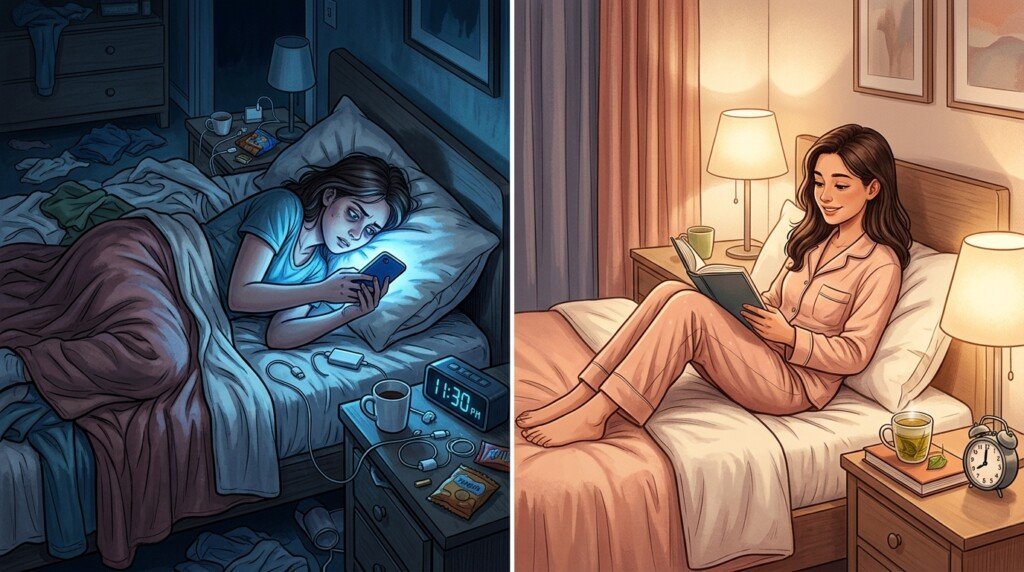 Common bedtime habits that reduce sleep quality