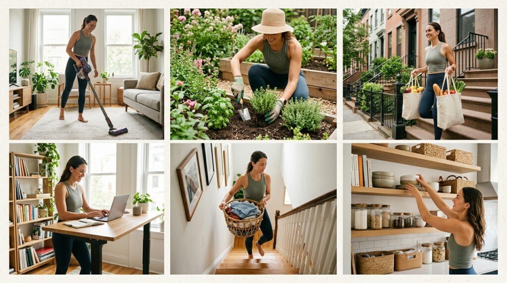 NEAT examples including standing and household chores