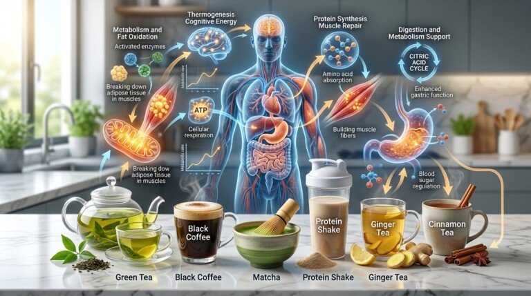 Drinks That Boost Metabolism with healthy natural beverages