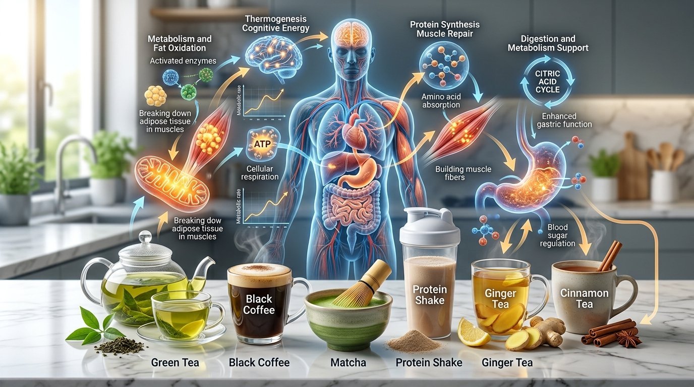 Drinks That Boost Metabolism with healthy natural beverages