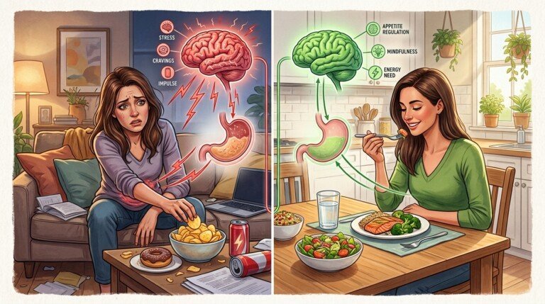 Emotional hunger compared with physical hunger
