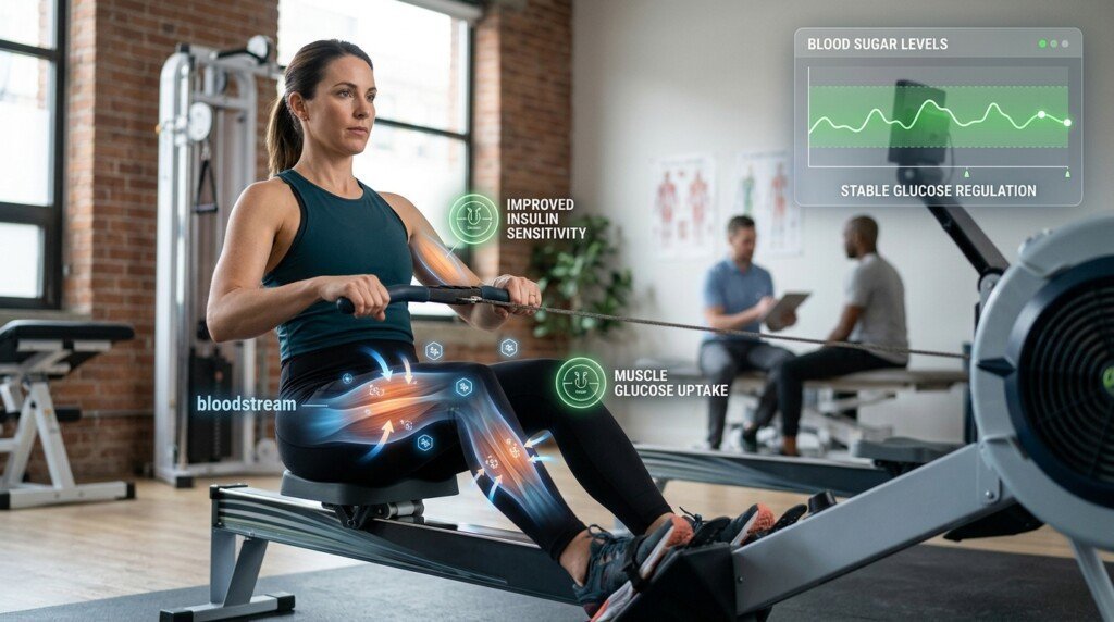 Exercise improving blood sugar control