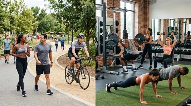 Exercise for Metabolic Health with strength training walking and cardio