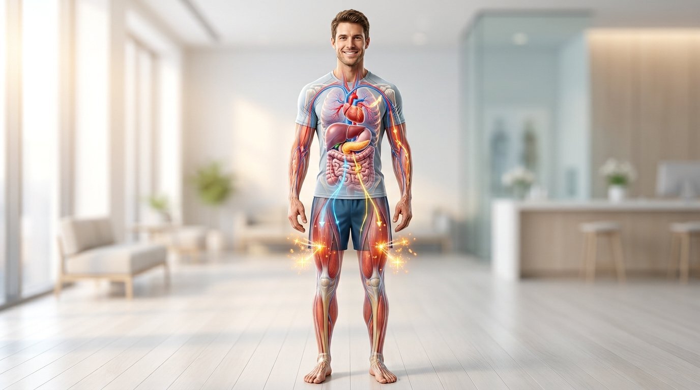 Fast Metabolism explained with healthy lean body and energy production