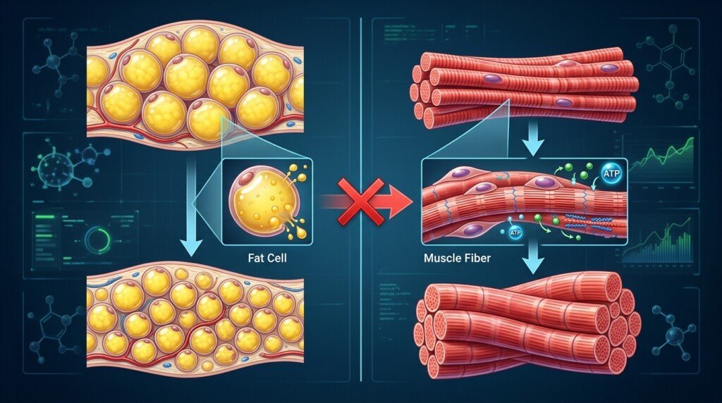 Myth that fat turns into muscle