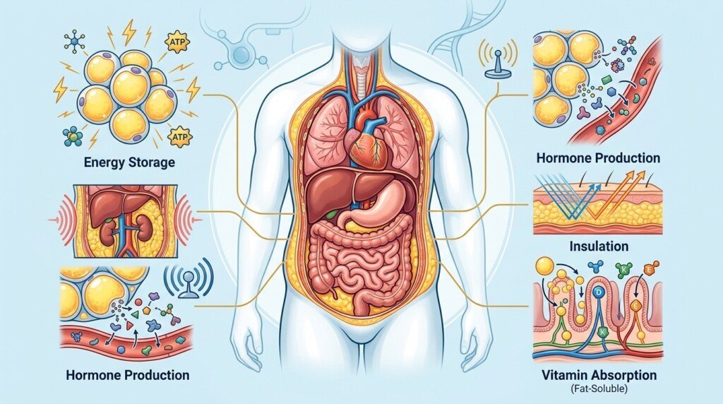 Functions of healthy body fat