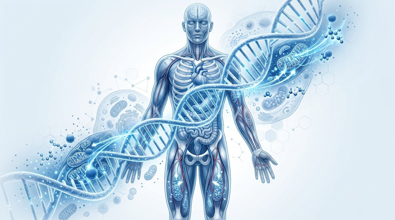 Genetics and Metabolism showing DNA and energy production