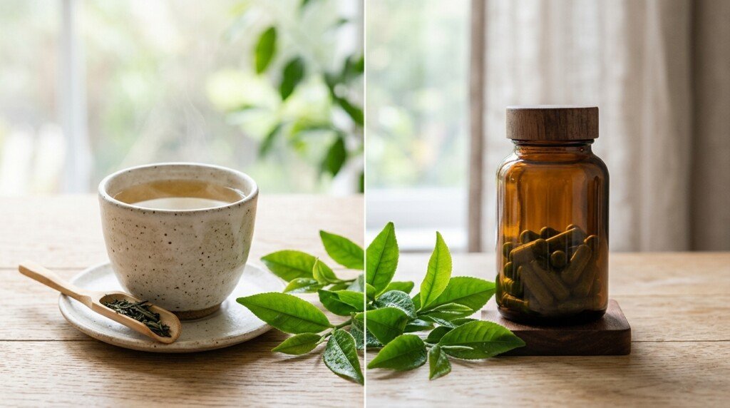 Green Tea Extract vs Green Tea comparison