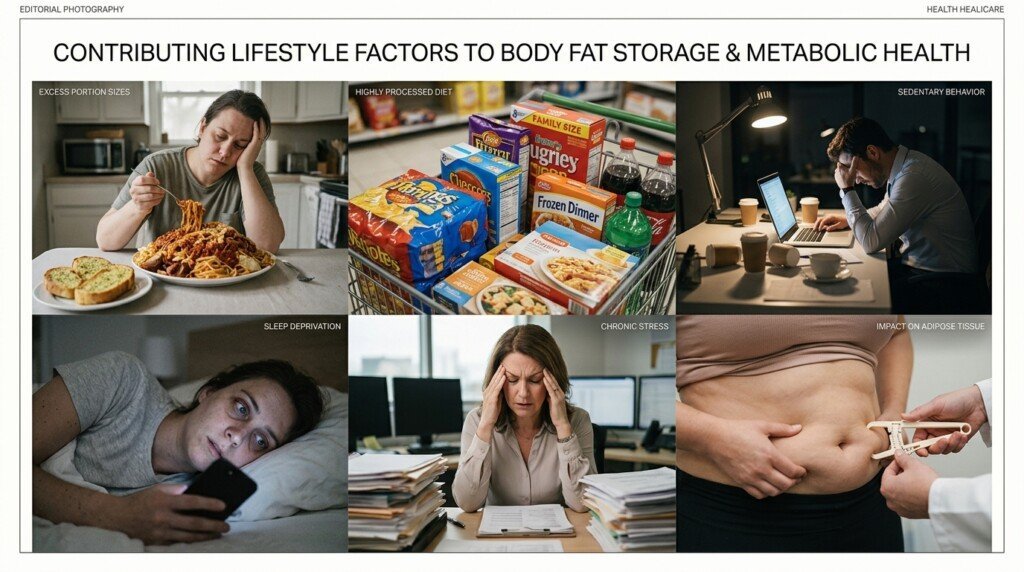 Lifestyle habits that increase fat storage