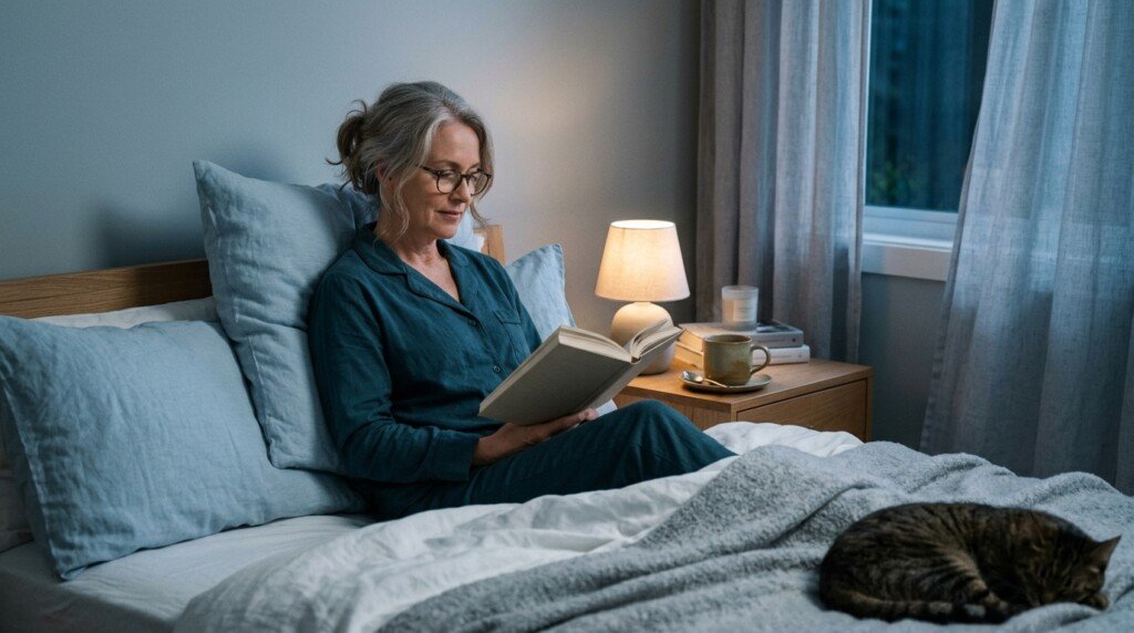 Healthy bedtime routine during menopause