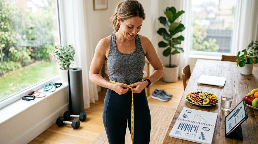 Tracking healthy body composition over time