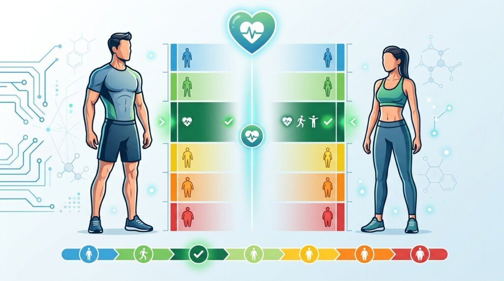 Healthy body fat percentage ranges