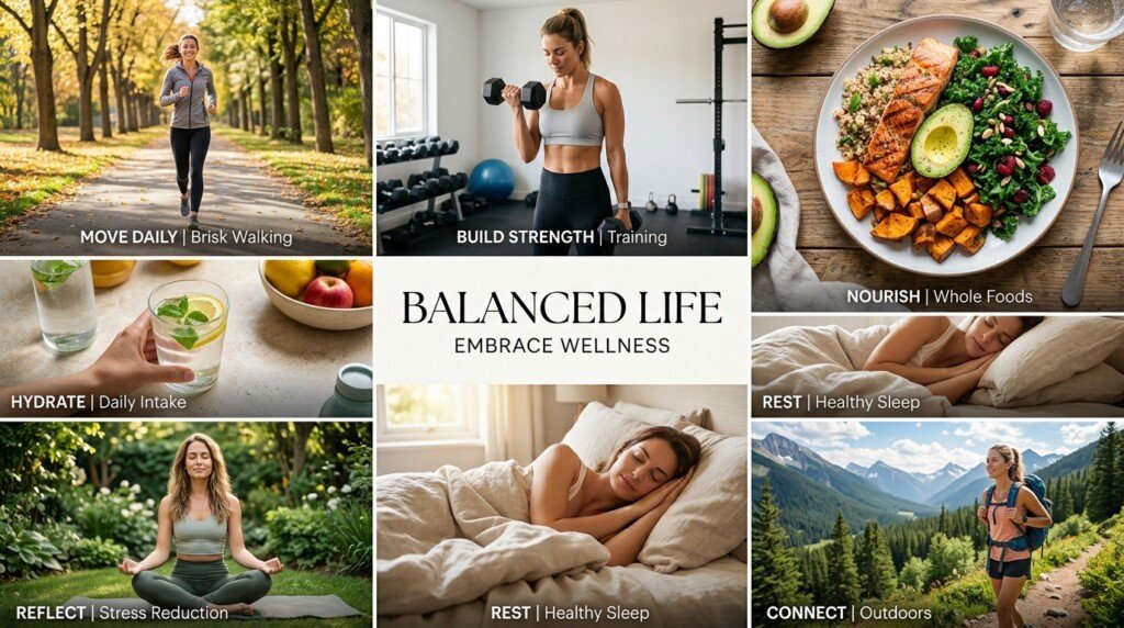 Healthy lifestyle habits supporting metabolic health