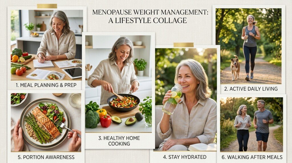 Daily habits for menopause weight management