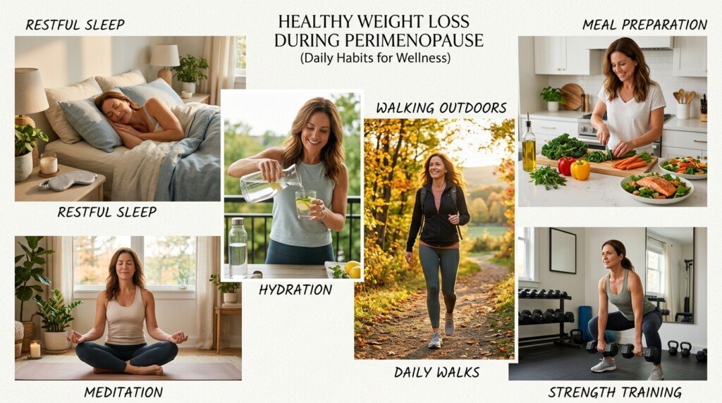 Healthy habits for perimenopause weight loss