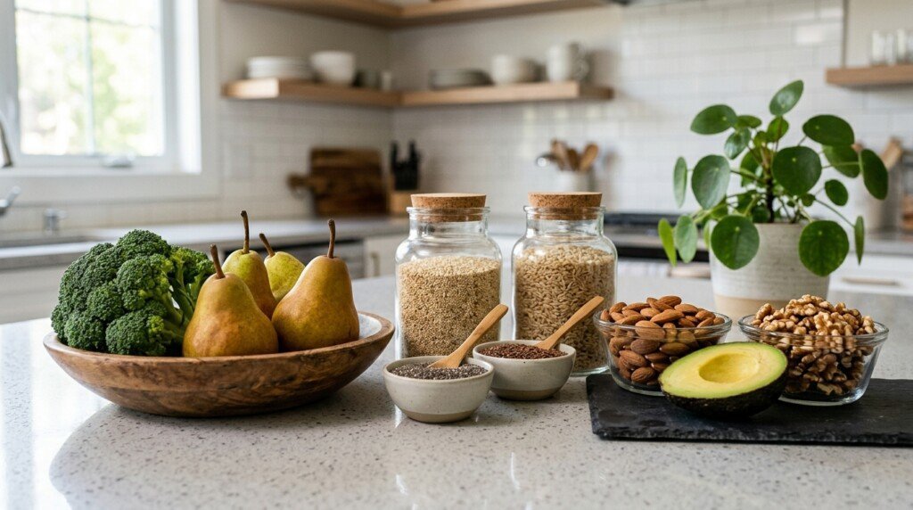 More filling foods including avocado, nuts and vegetables