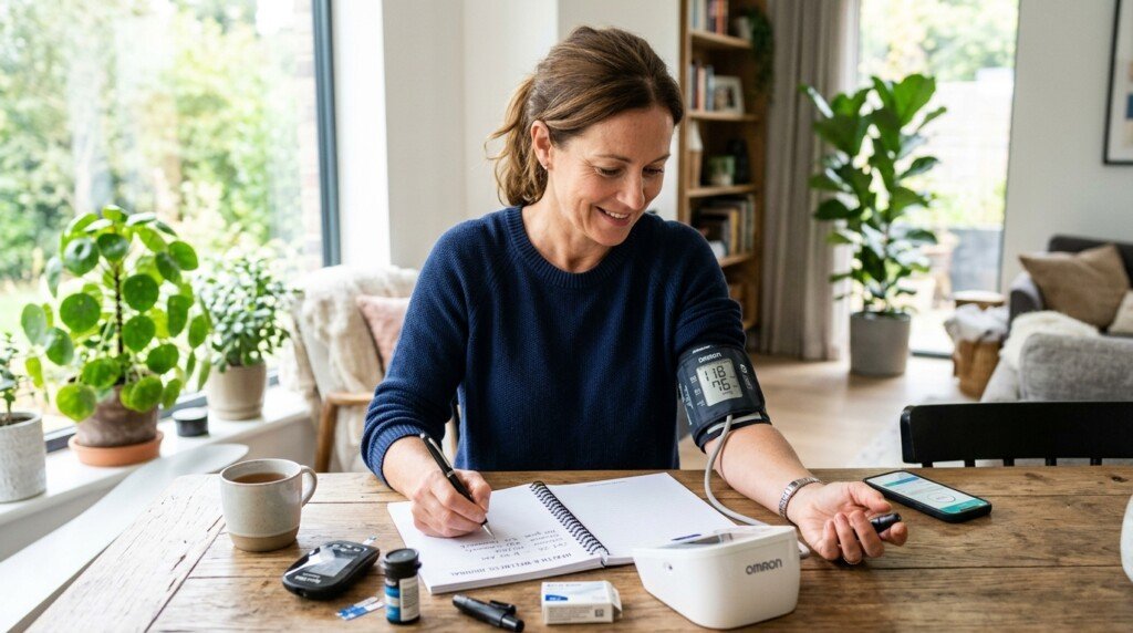 Metabolic Health Test with home blood pressure and blood glucose monitoring