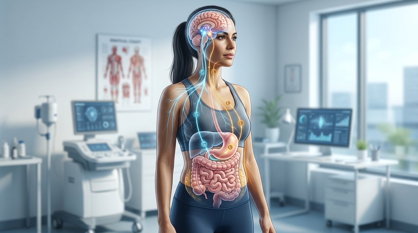 Hunger hormones leptin and ghrelin controlling appetite and fullness