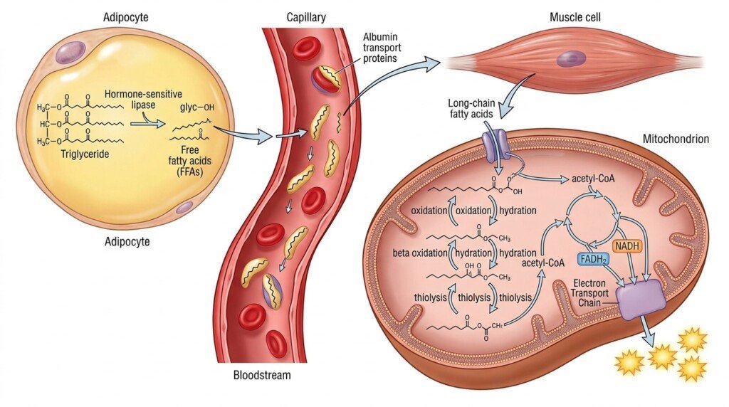 Fat Burning lipolysis and fat oxidation
