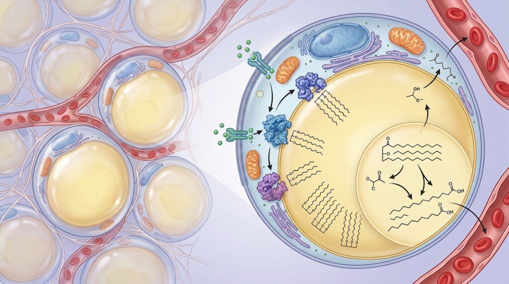 Lipolysis breaking down stored fat