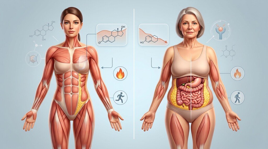 Low estrogen and gradual weight gain