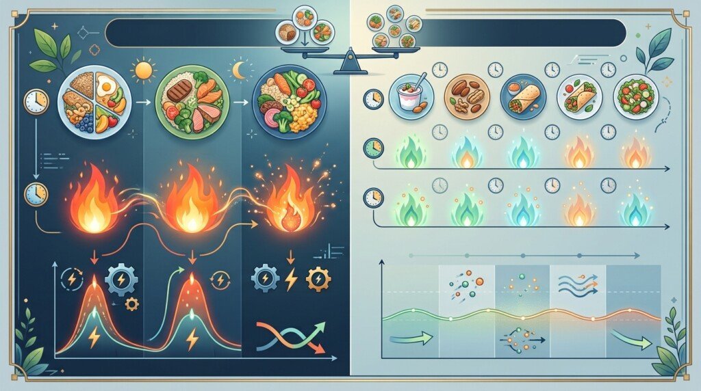 Meal Timing and Metabolism comparing meal frequency
