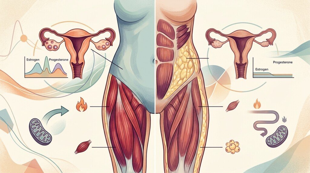 Hormonal changes during menopause affecting metabolism