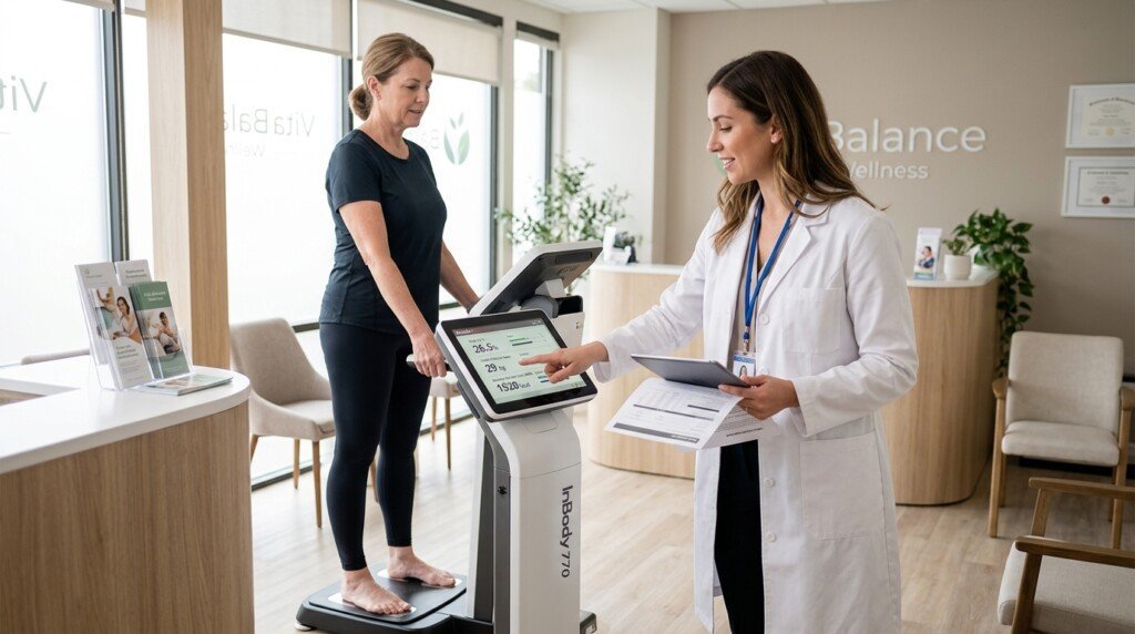Body composition analysis for metabolic age