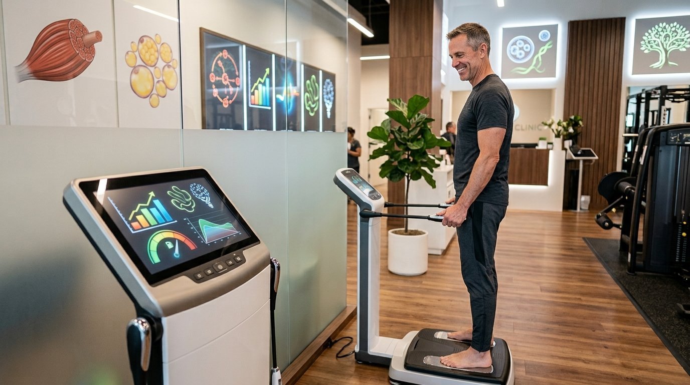 Metabolic age compared with chronological age and healthy body composition