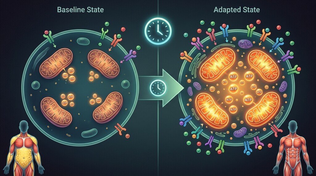 Biological process behind metabolic slowdown