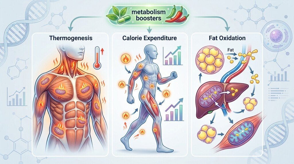 Best Metabolism Boosters work through thermogenesis