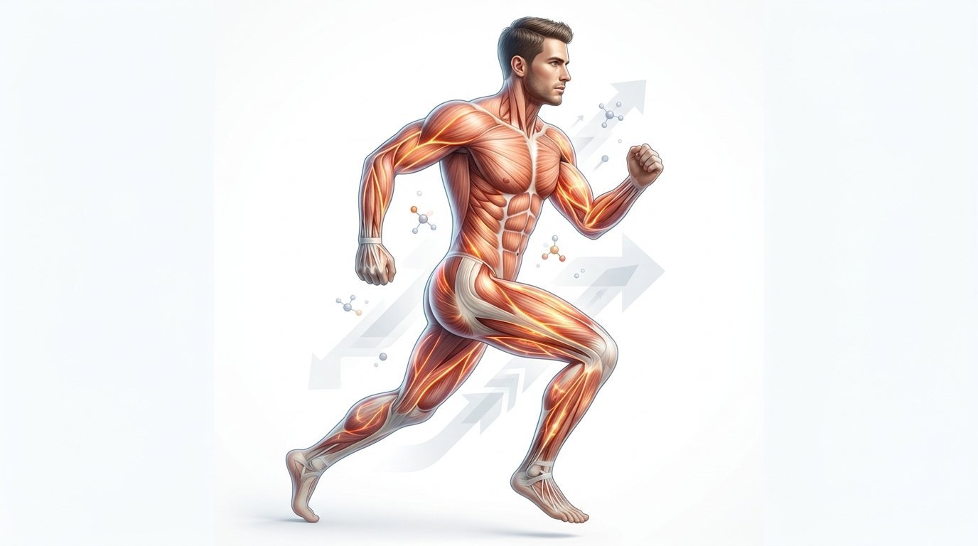 Muscle and Metabolism showing lean muscle burning calories