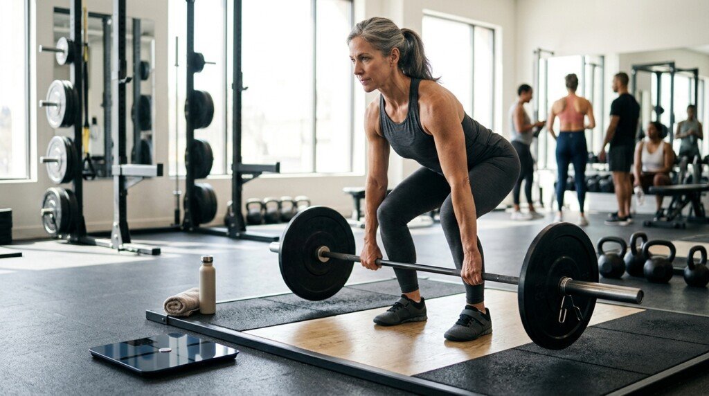 Muscle gain affecting body weight