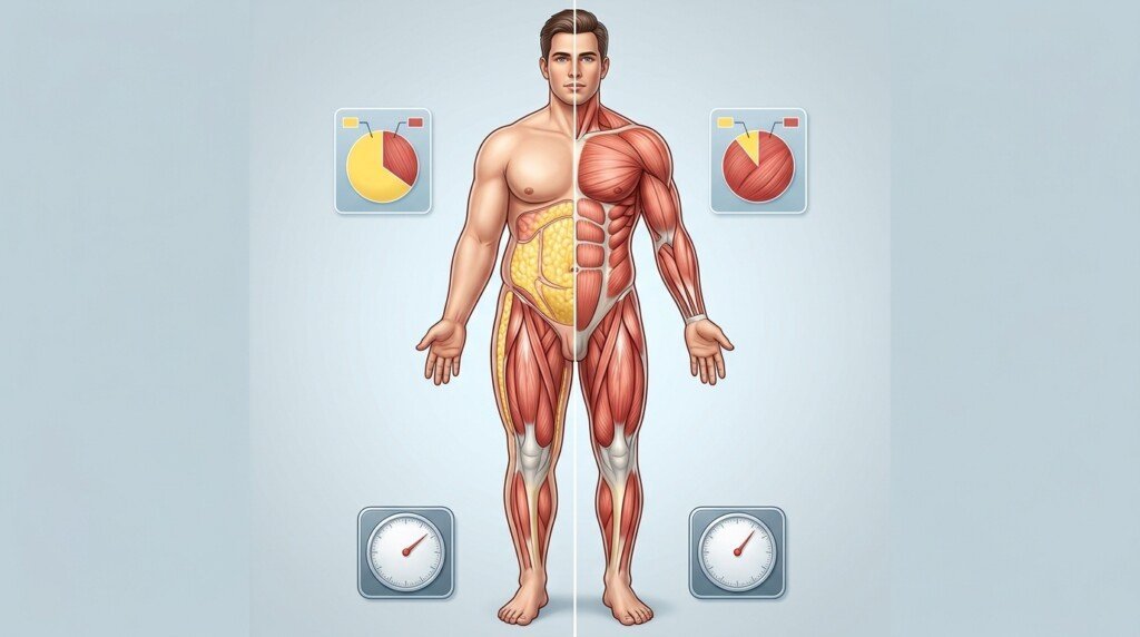 Not Losing Weight in a Calorie Deficit body composition