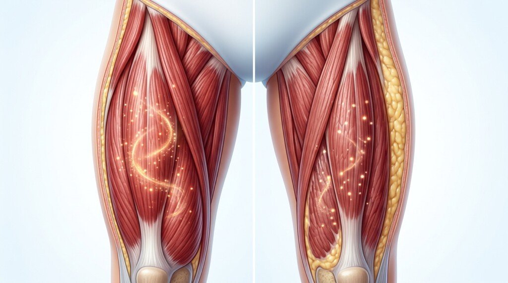 Resting Metabolic Rate increases with healthy lean muscle
