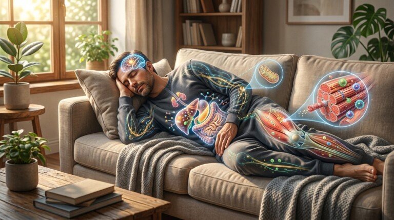 Power nap supporting healthy weight loss and recovery