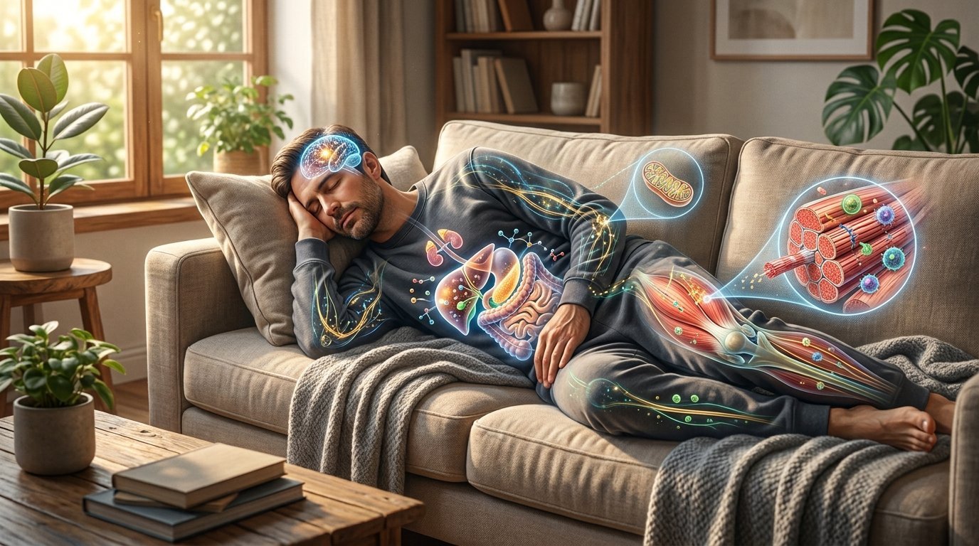 Power nap supporting healthy weight loss and recovery