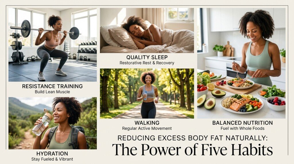 Natural ways to reduce excess body fat