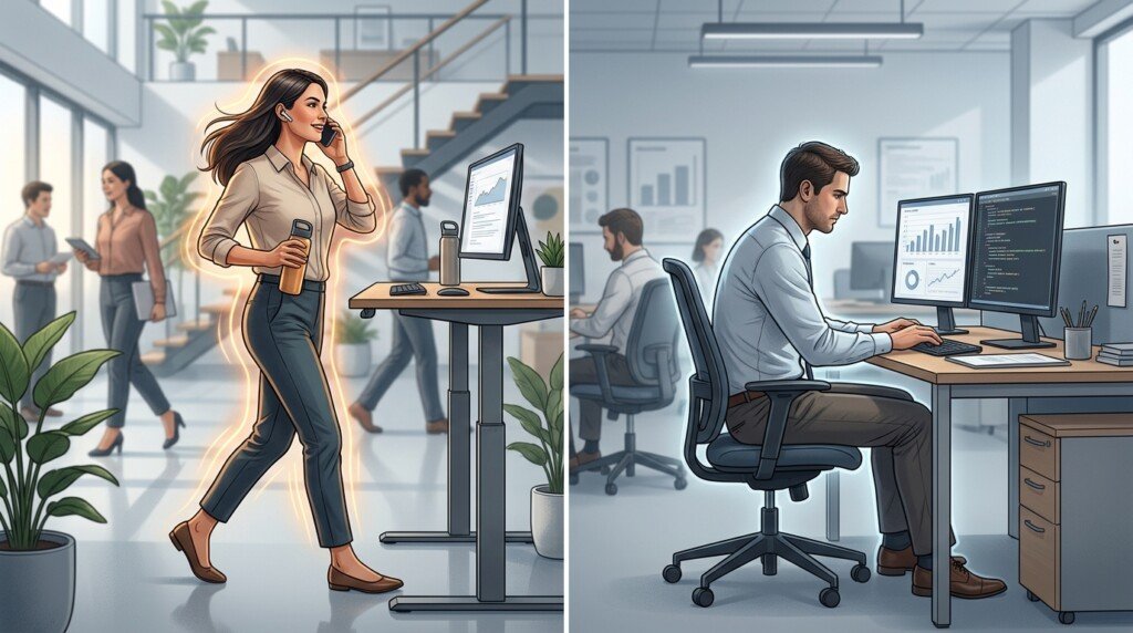 NEAT differences between active and sedentary lifestyles