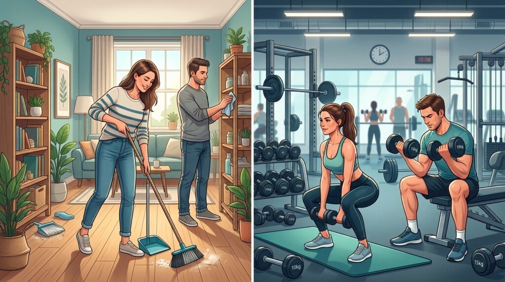 NEAT compared with structured exercise