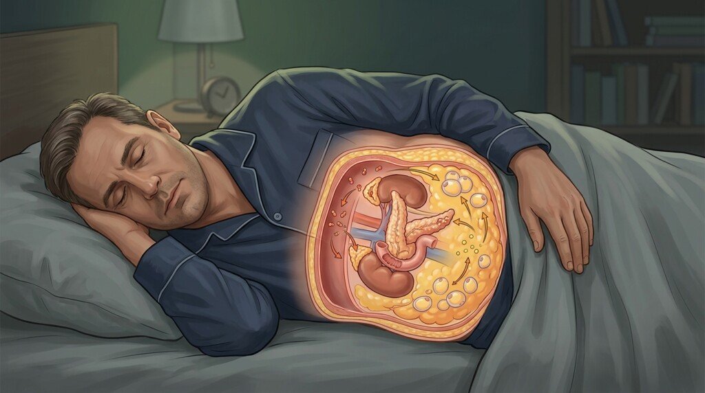 Poor sleep and belly fat relationship