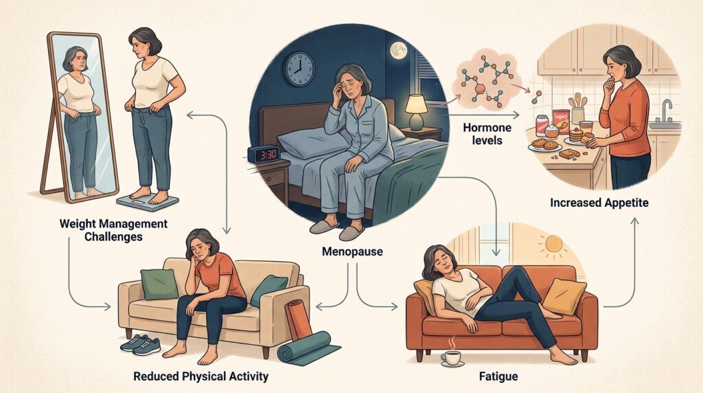 Poor sleep makes weight loss harder during menopause