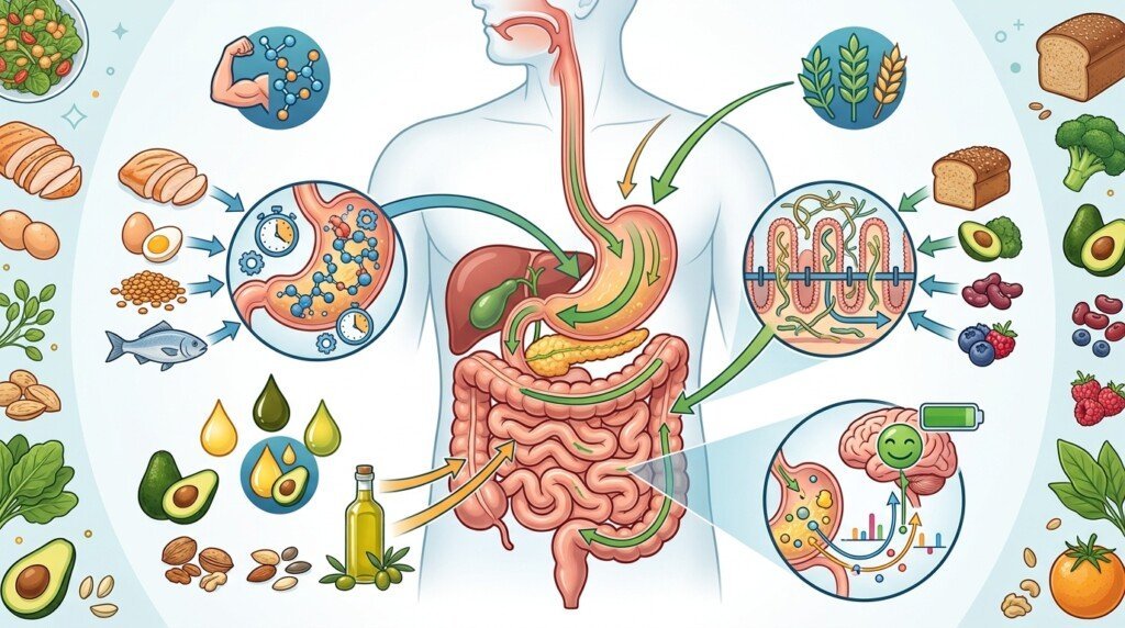 Protein, fiber and healthy fats supporting satiety