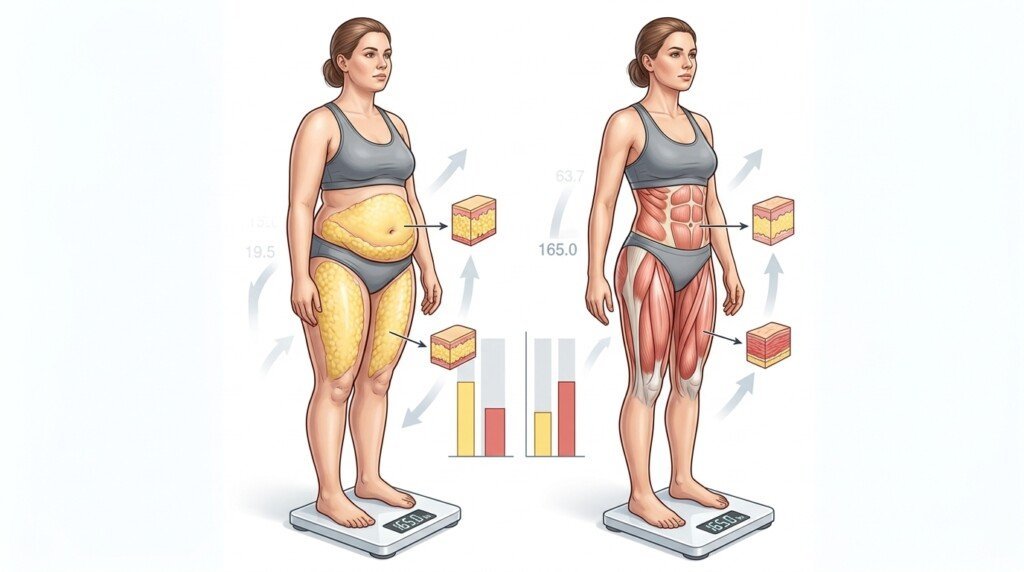 Not Losing Weight in a Calorie Deficit scale fluctuations
