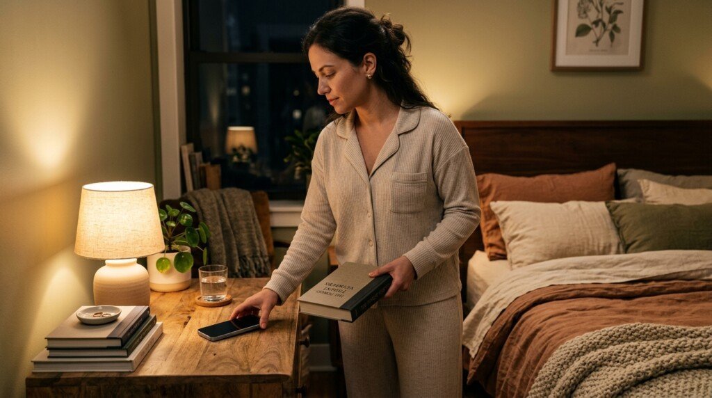 Healthy screen-free bedtime routine